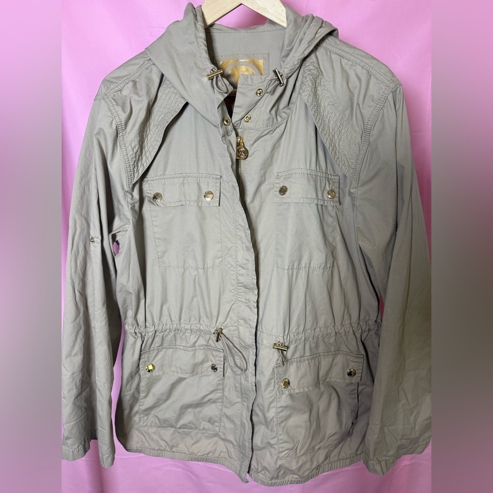 Michael Kors Light Gray Utility Jacket